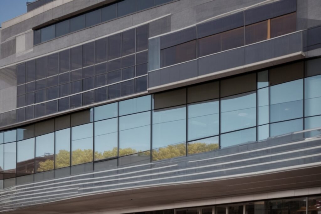 Baltimore commercial building with energy-efficient window film