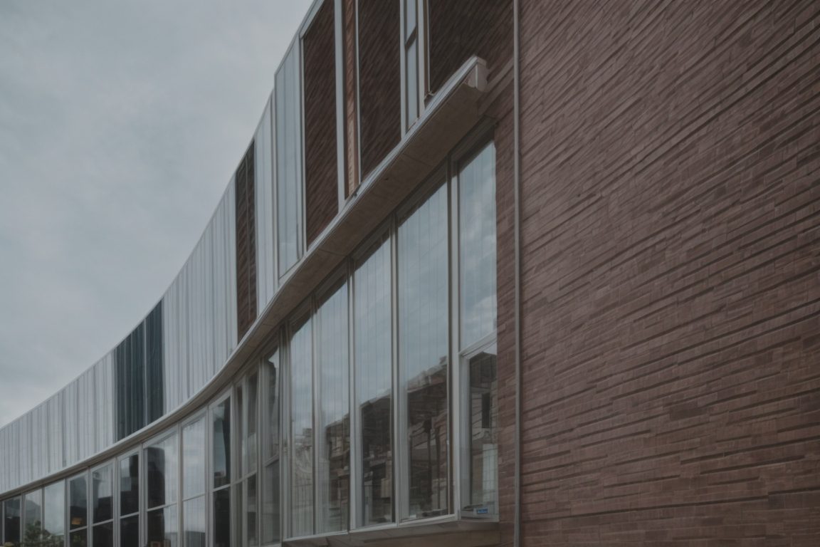 Commercial building in Baltimore with heat reducing window film installed