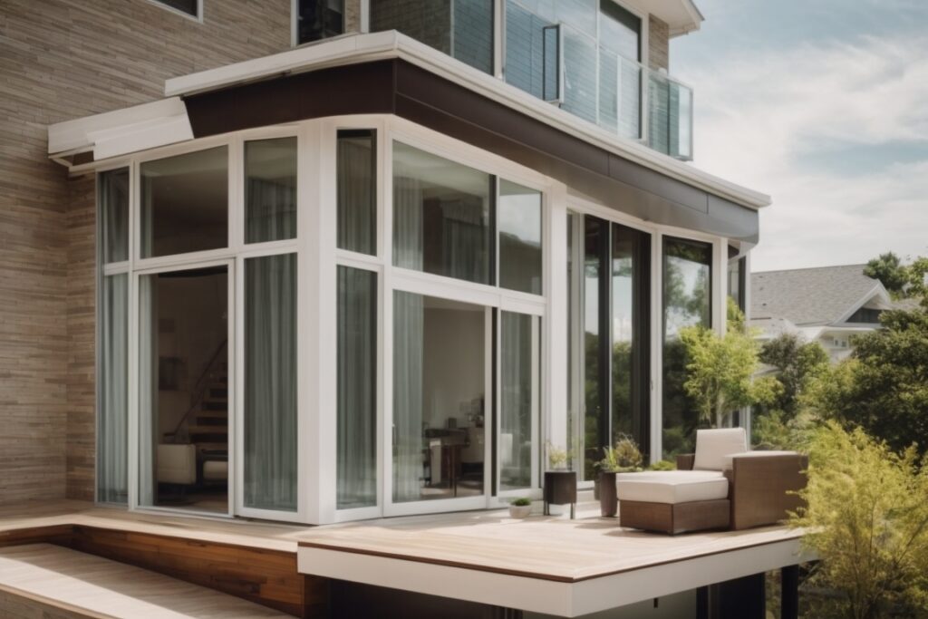 Modern home interior emphasizing energy-efficient window film installation in Baltimore