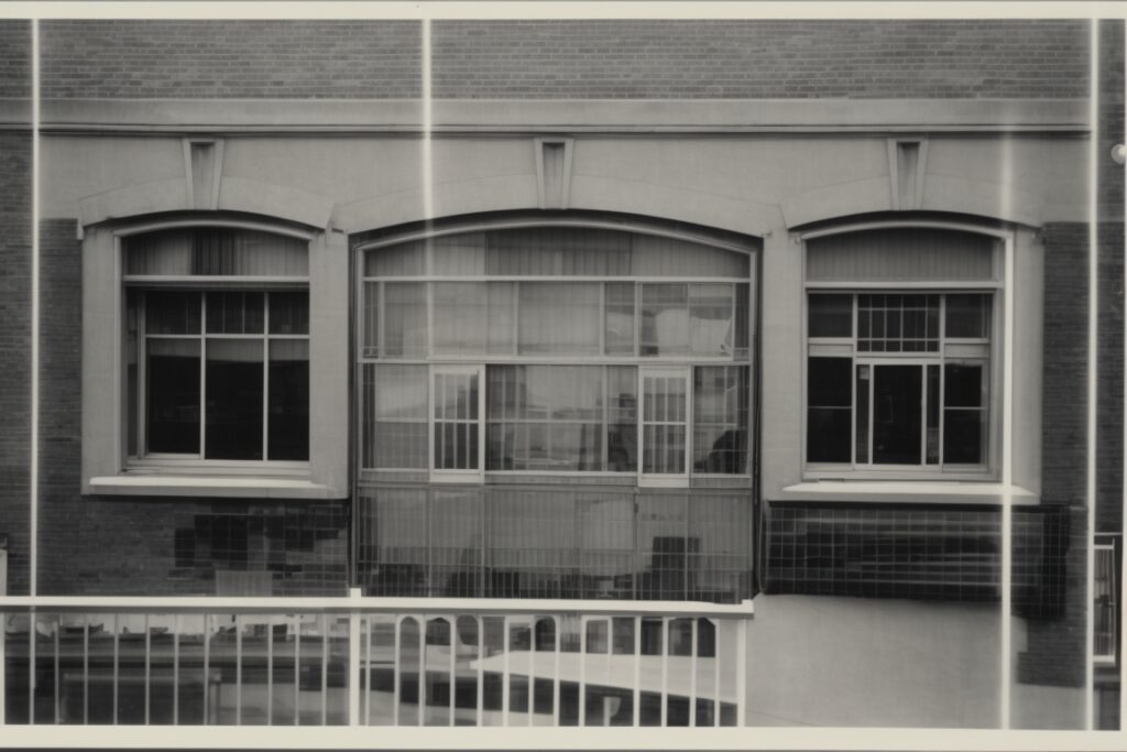 urban Baltimore building with UV protection and decorative window films