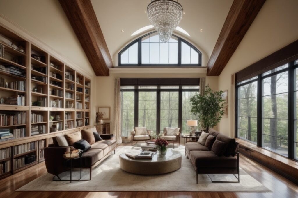 Baltimore home interior with clear energy efficient window films