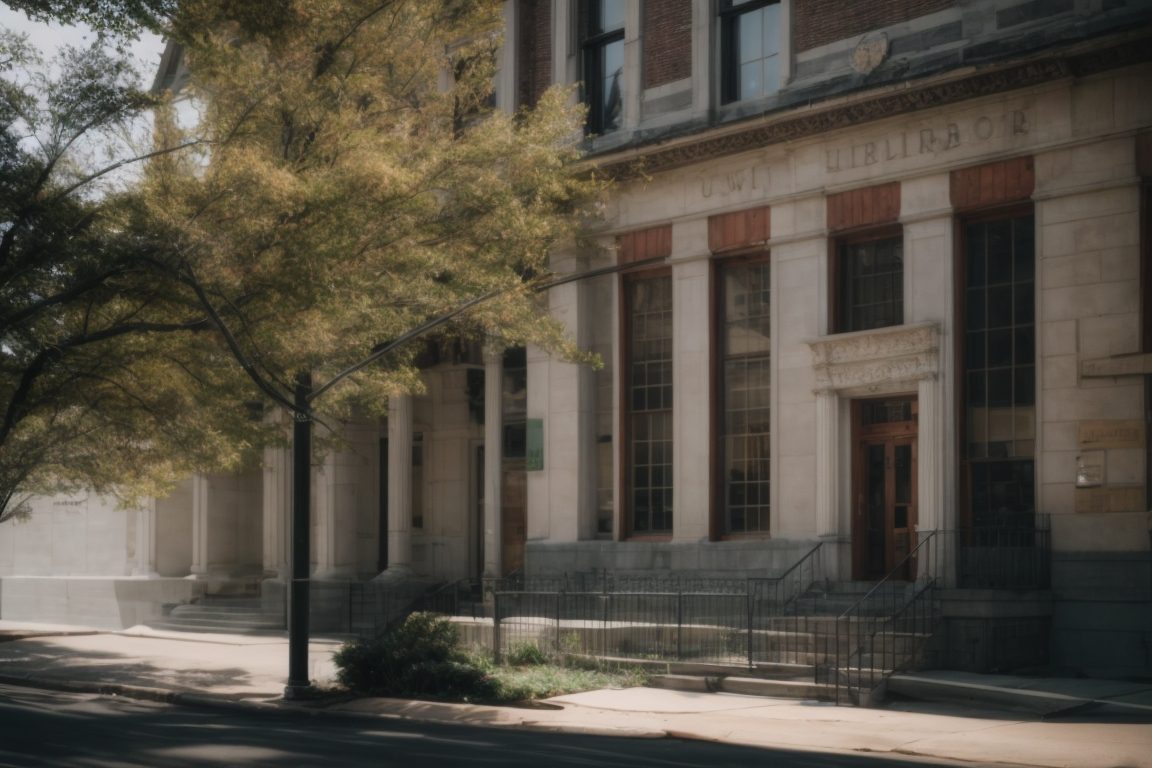 Baltimore historic building with glare reduction window film