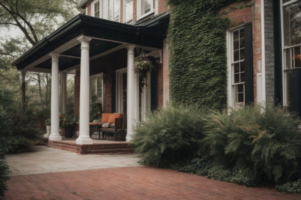 Exterior of a historic Baltimore home with climate-control window film
