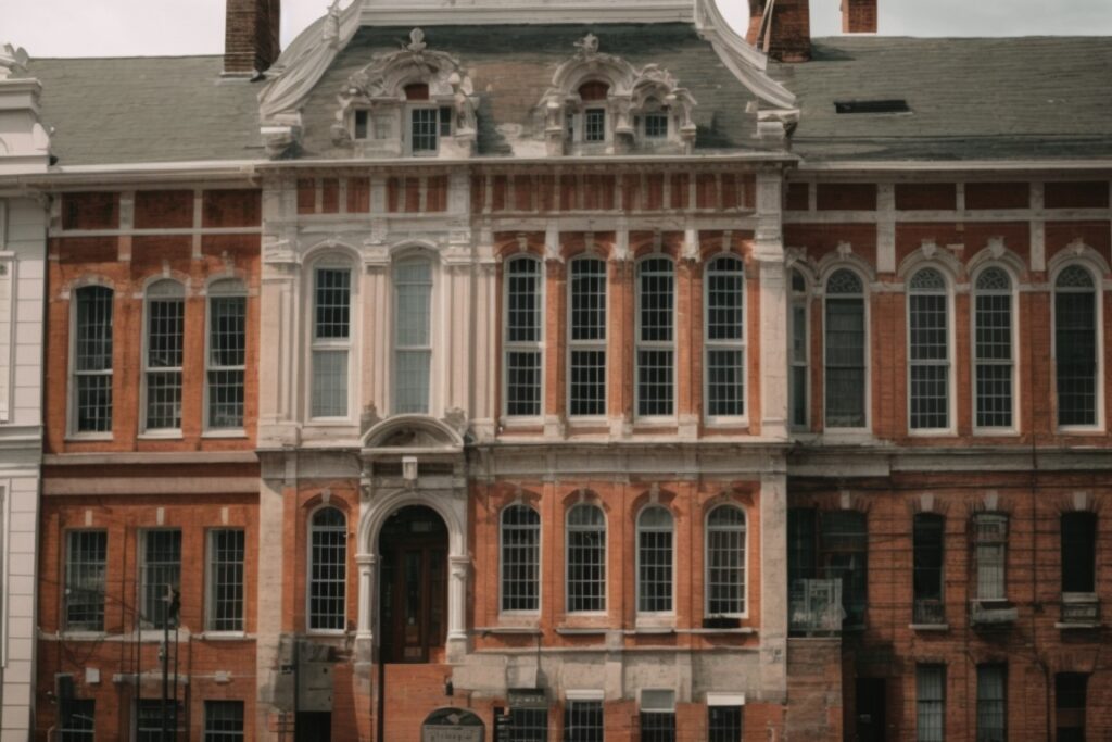 Historical building in Baltimore with spectrally selective window films
